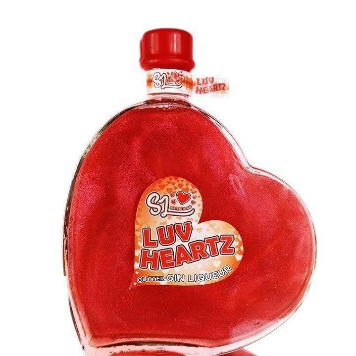 Sweet Little Luv Heartz Glitter Bomb Gin Liqueur 50cl - Secret Drinks