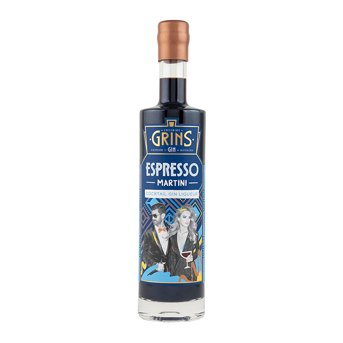Grins Espresso Martini Gin Liqueur 50cl - Secret Drinks
