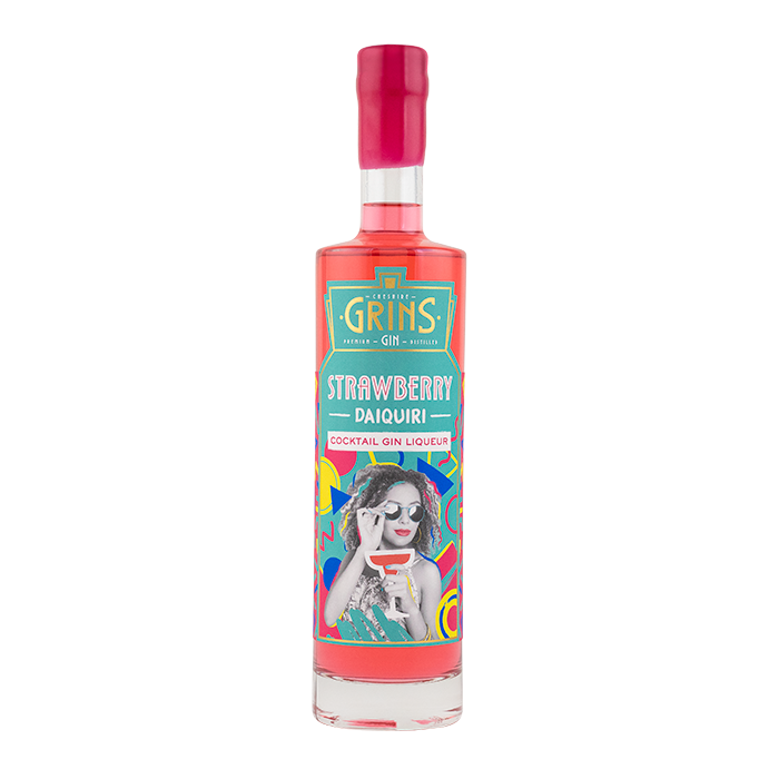 Grins Strawberry Daiquiri Gin Liqueur 50 cl - Secret Drinks