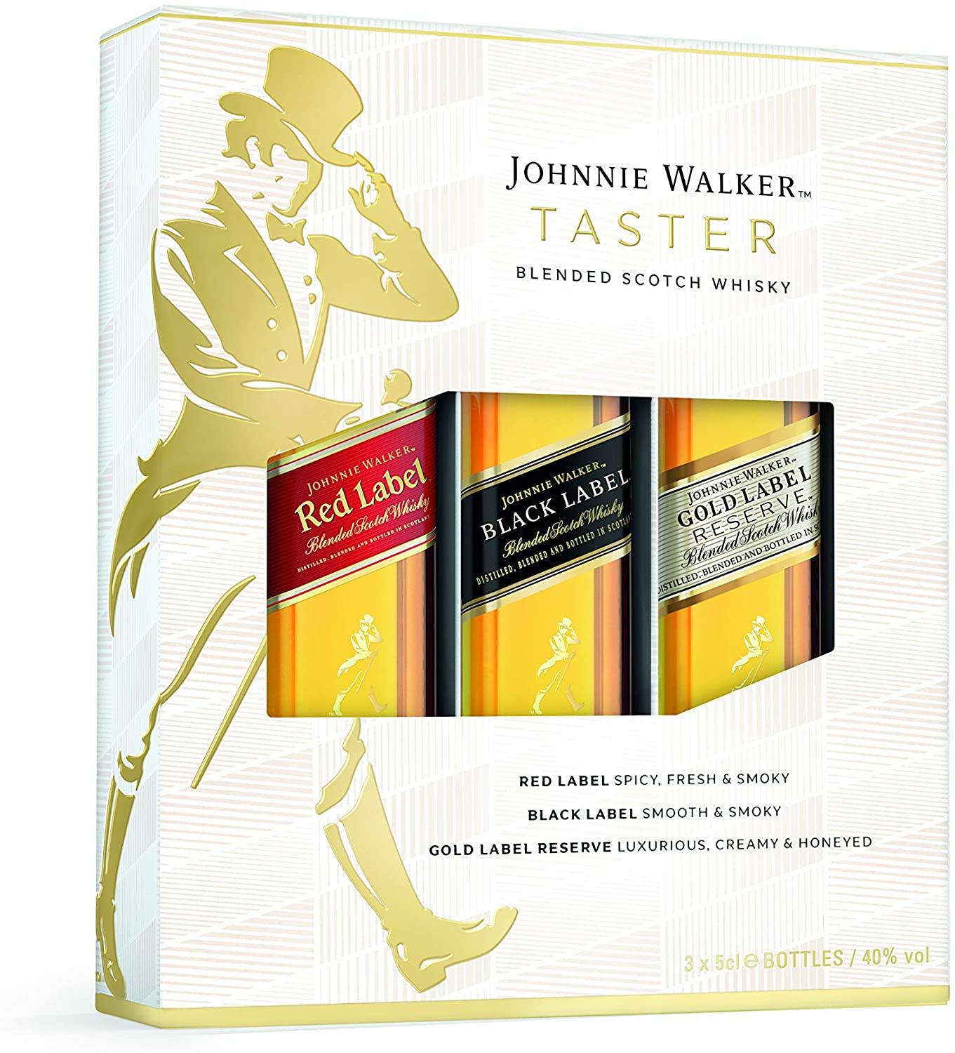 Johnnie Walker Blended Scotch Whisky Taster Giftpack 3x 5cl - Secret Drinks