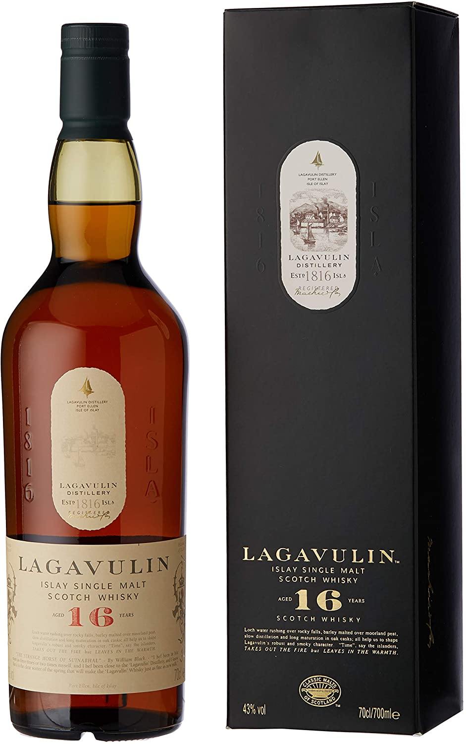 Lagavulin 16 Year Old Single Malt Scotch Whisky 70cl - Secret Drinks