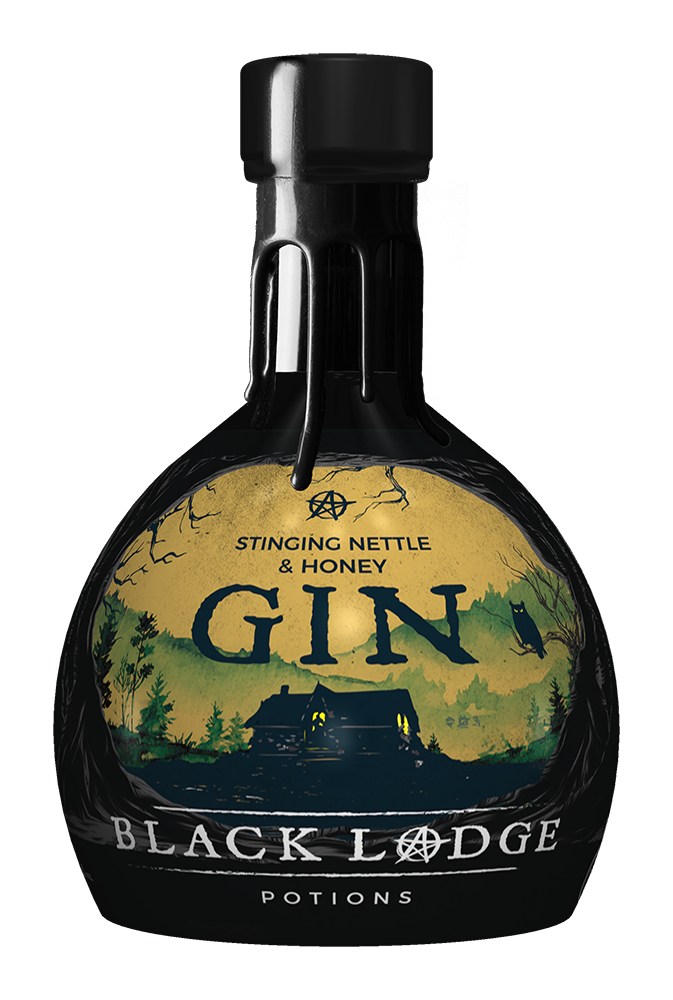 Black Lodge Potions Stinging Nettle & Honey Gin 70cl - Secret Drinks