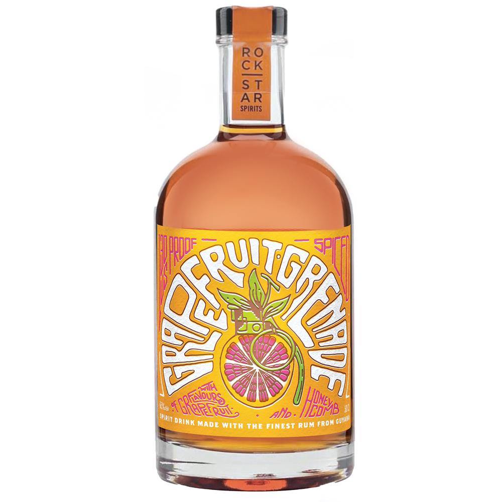 Rockstar Spirits Grapefruit Grenade Spiced Rum 50cl - Secret Drinks