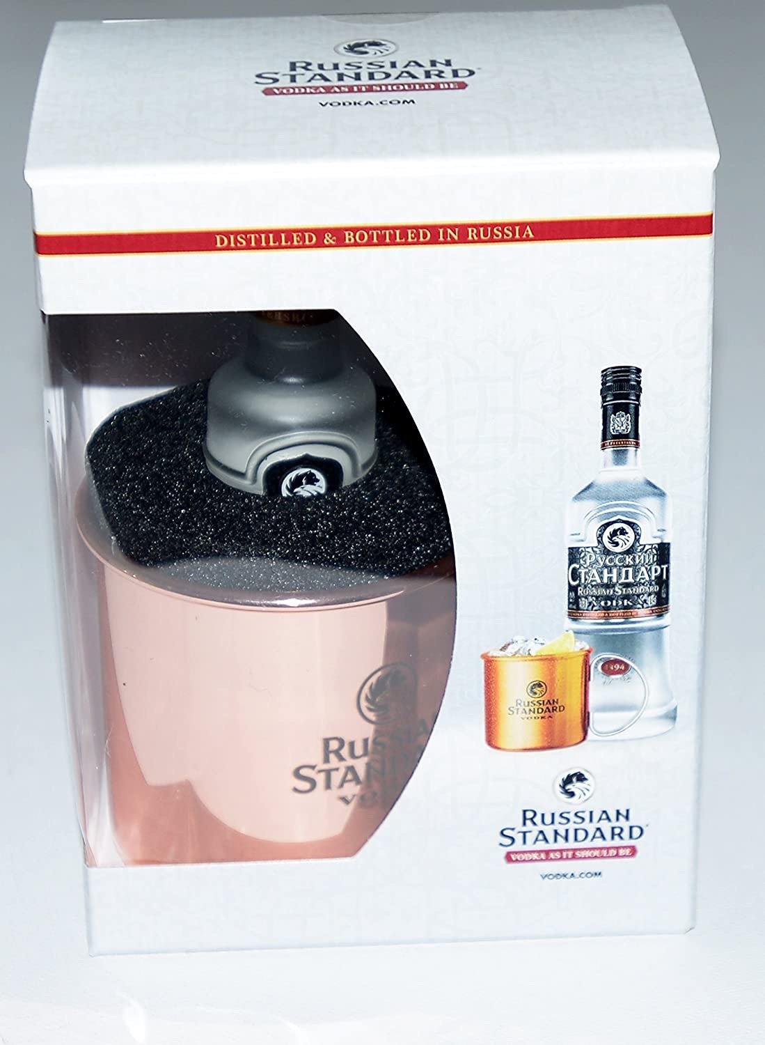 Russian Standard Russian Vodka Copper Mug & 5cl Miniature Gift Set - Secret Drinks